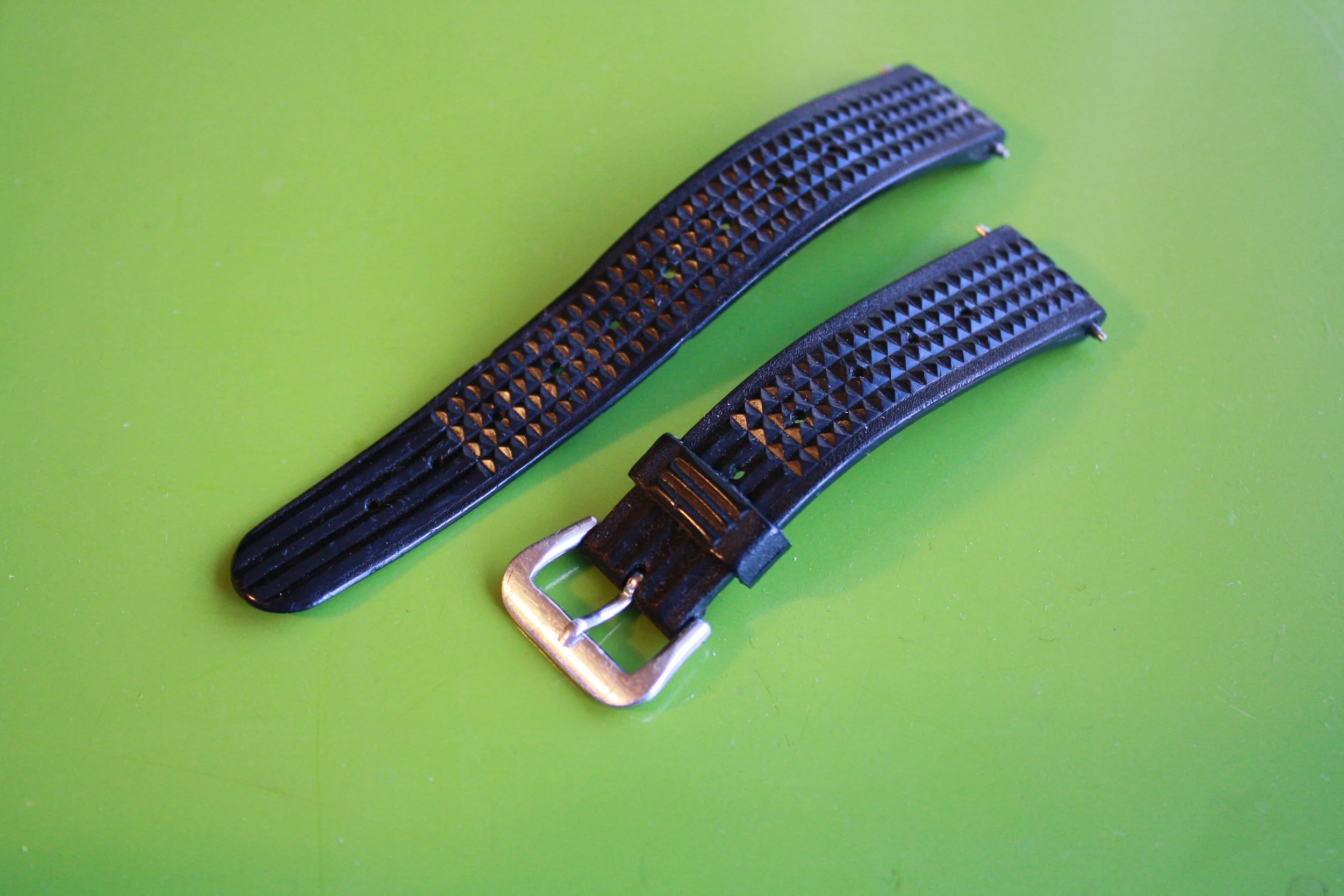 Seiko "Waffle" strap for 6105 divers, genuine, original, intact.  1971