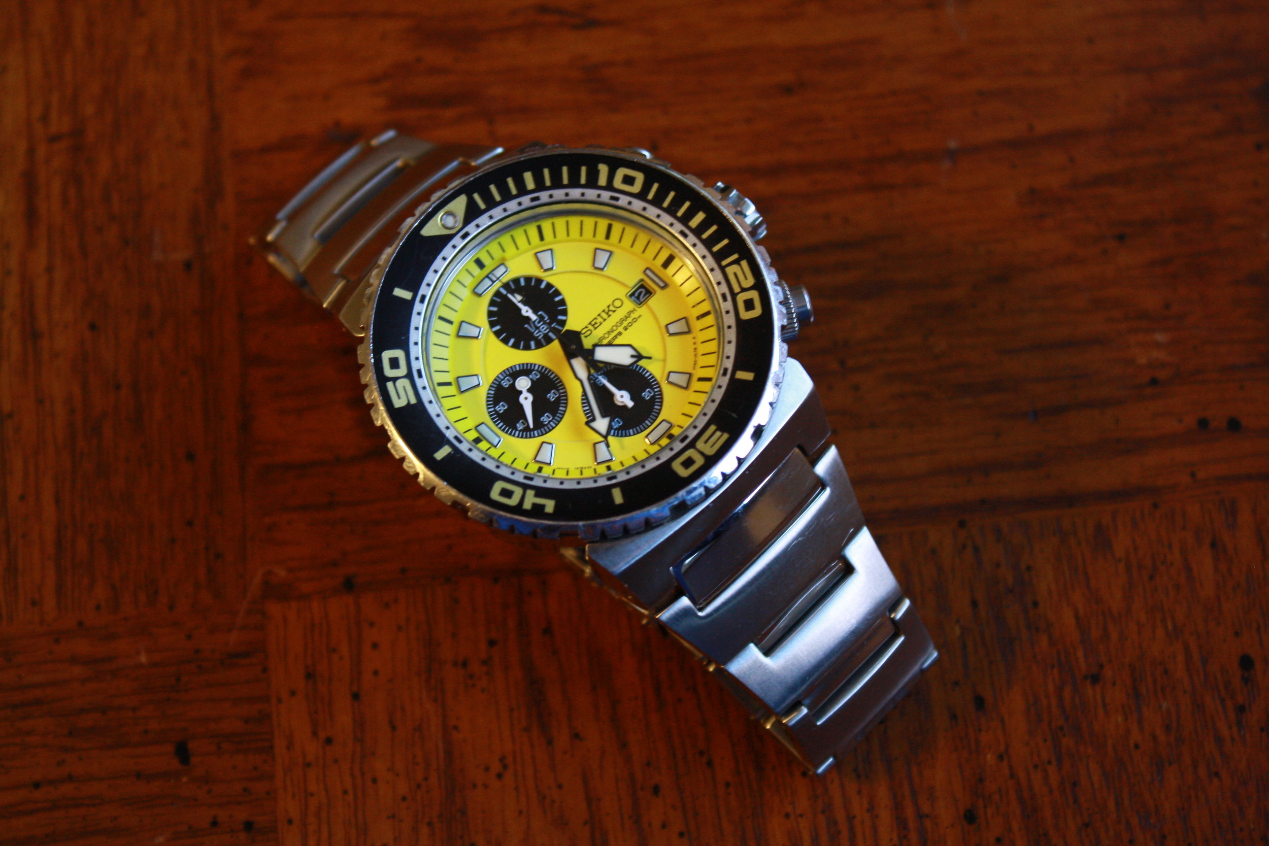 Seiko 'Caesar' SNDA15 (7T92-0JG0) 200m Dive Watch - Yellow! — Klein Vintage  Watch