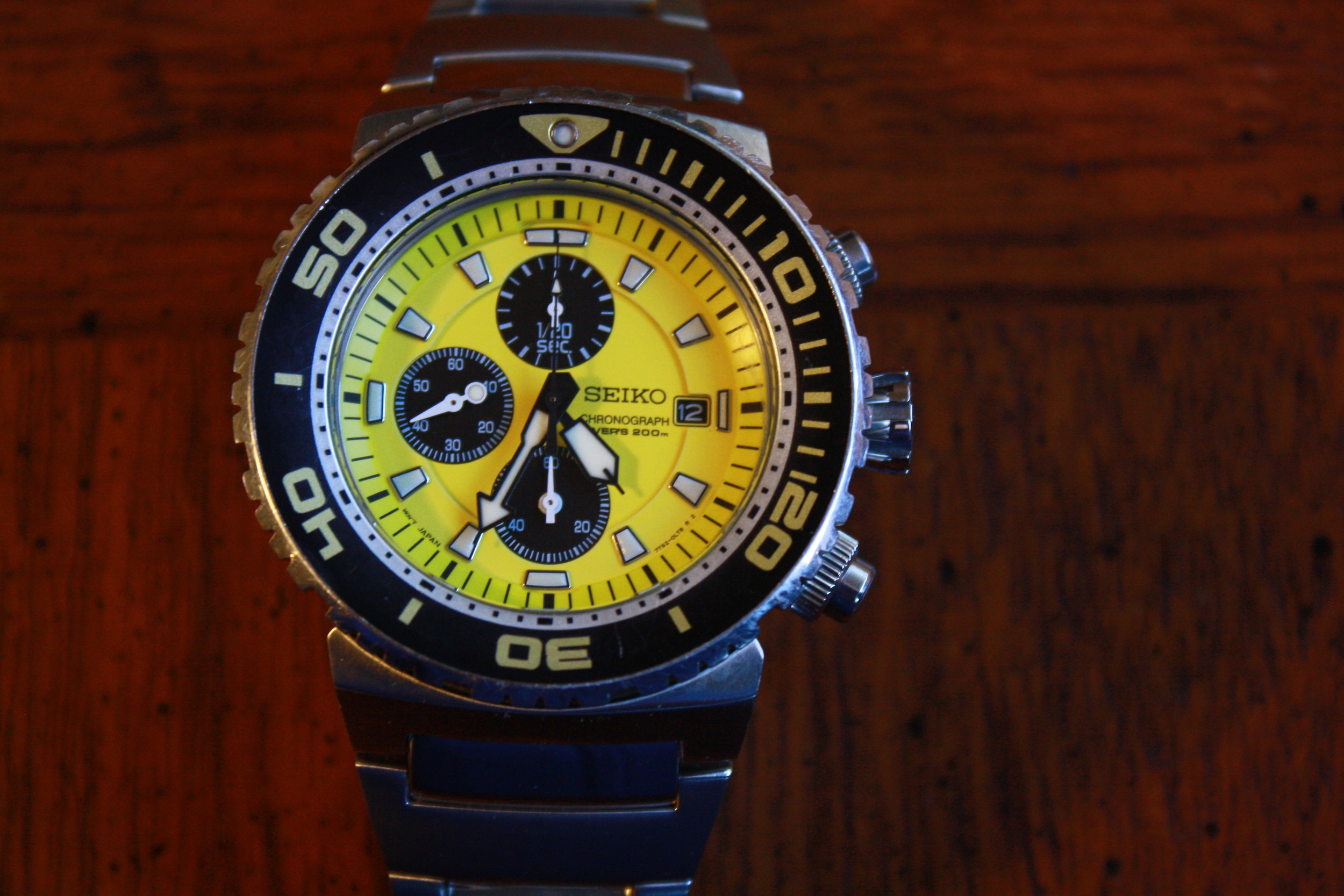 Seiko 'Caesar' SNDA15 (7T92-0JG0) 200m Dive Watch - Yellow! — Klein Vintage  Watch