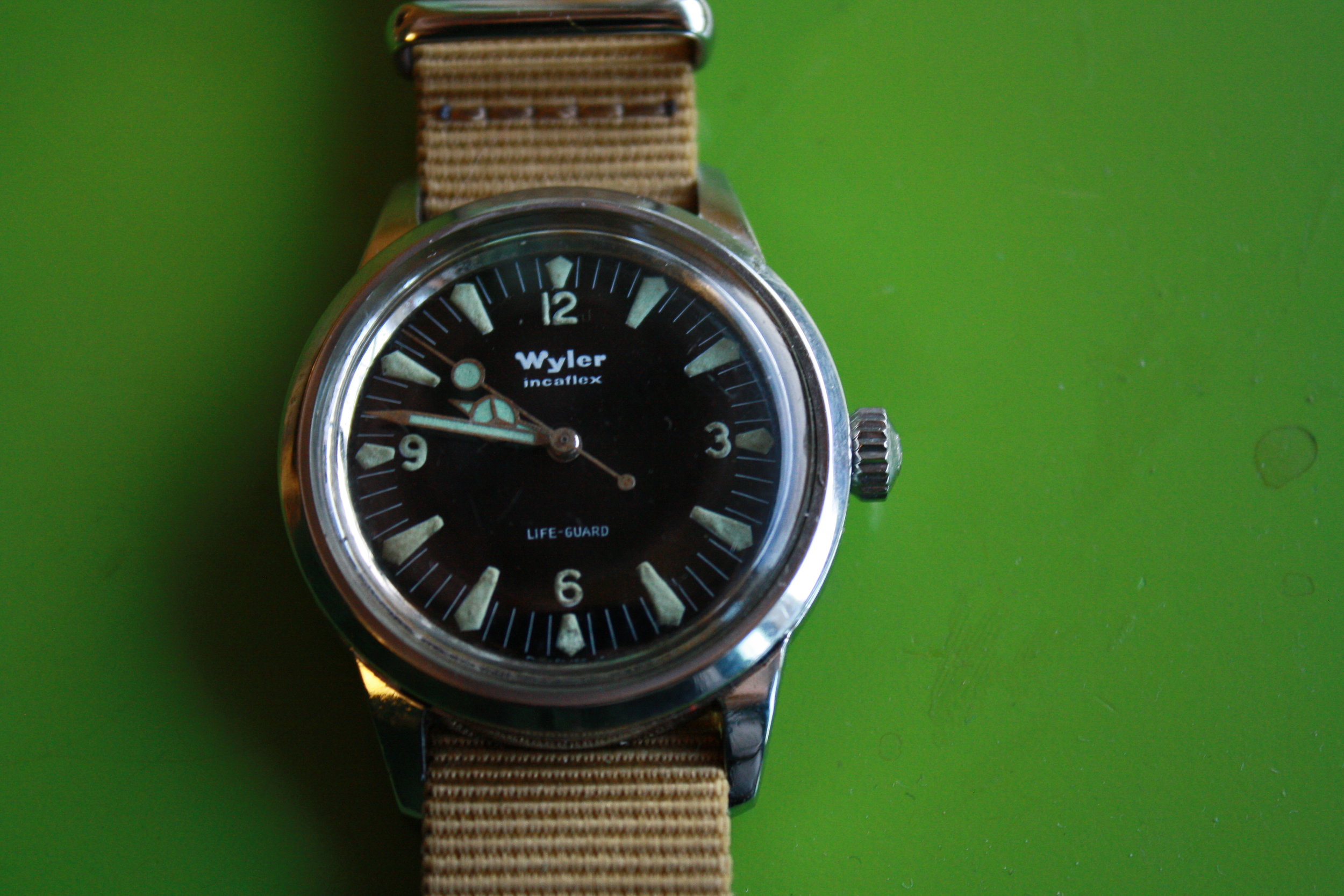 Wyler Incaflex Lifeguard, 36mm Skin Diver dive watch Wyler Incaflex Lifeguard, 36mm Skin Diver dive watch