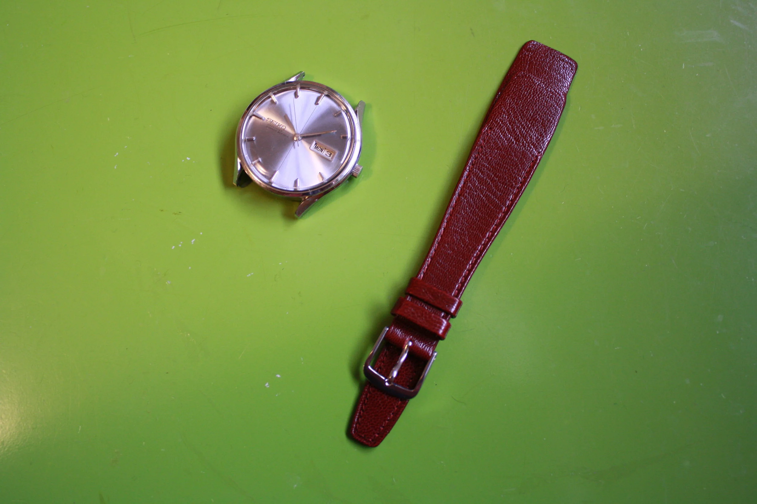 Seiko 8306-1000 "Sea Lion" dress watch, reverse lumed, fully restored.  1965.