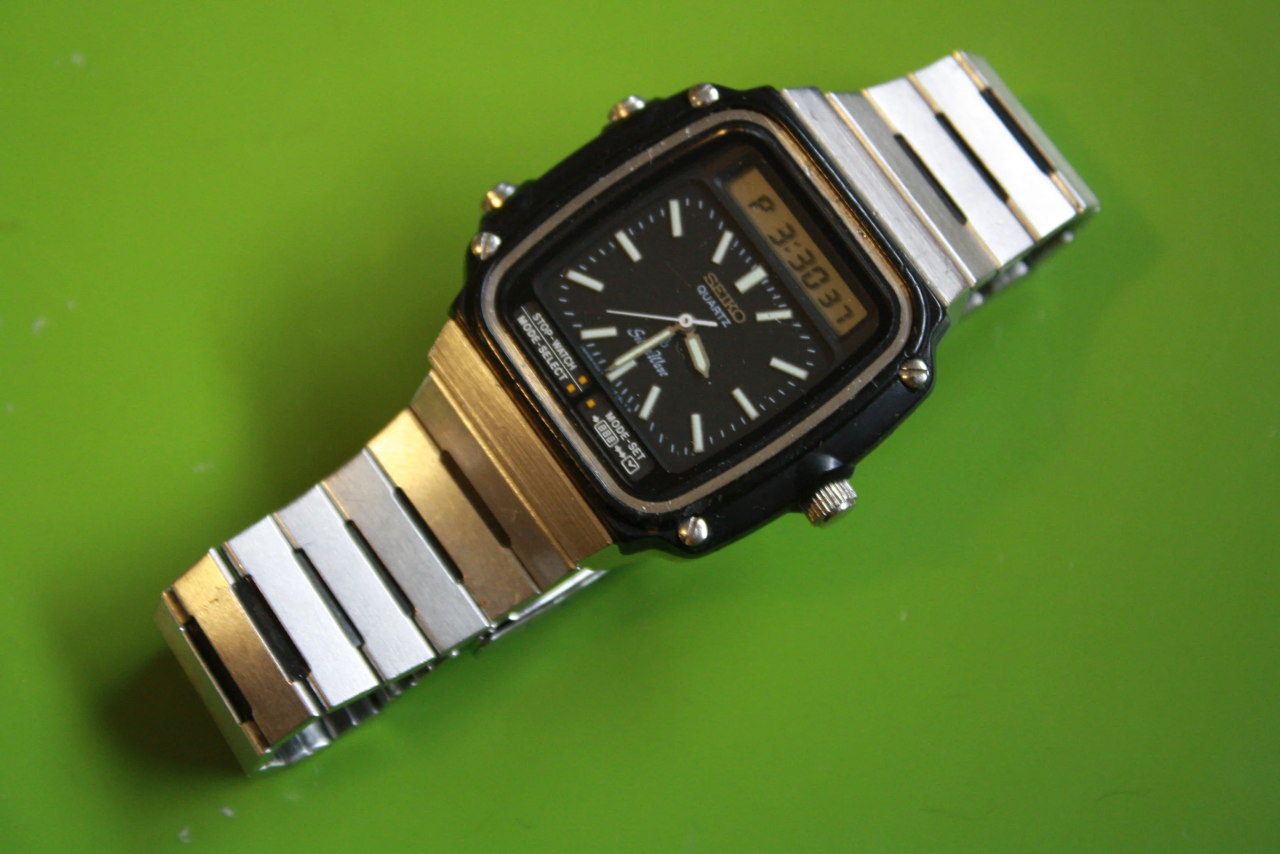 Seiko H357-5120, January 1981, Ana-Digi sport watch, serviced!