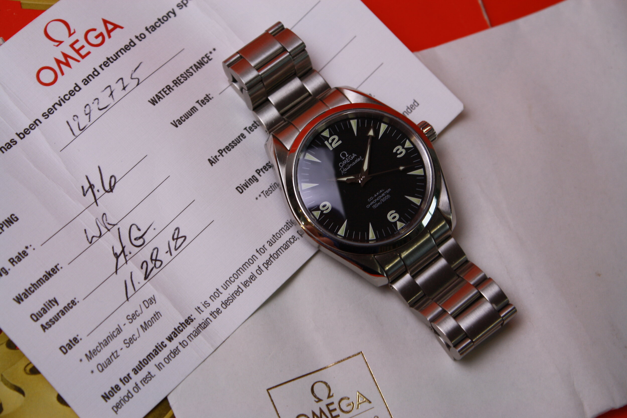 OMEGA 2003 Aqua Terra Railmaster 39mm Ref 2503.52 - available!