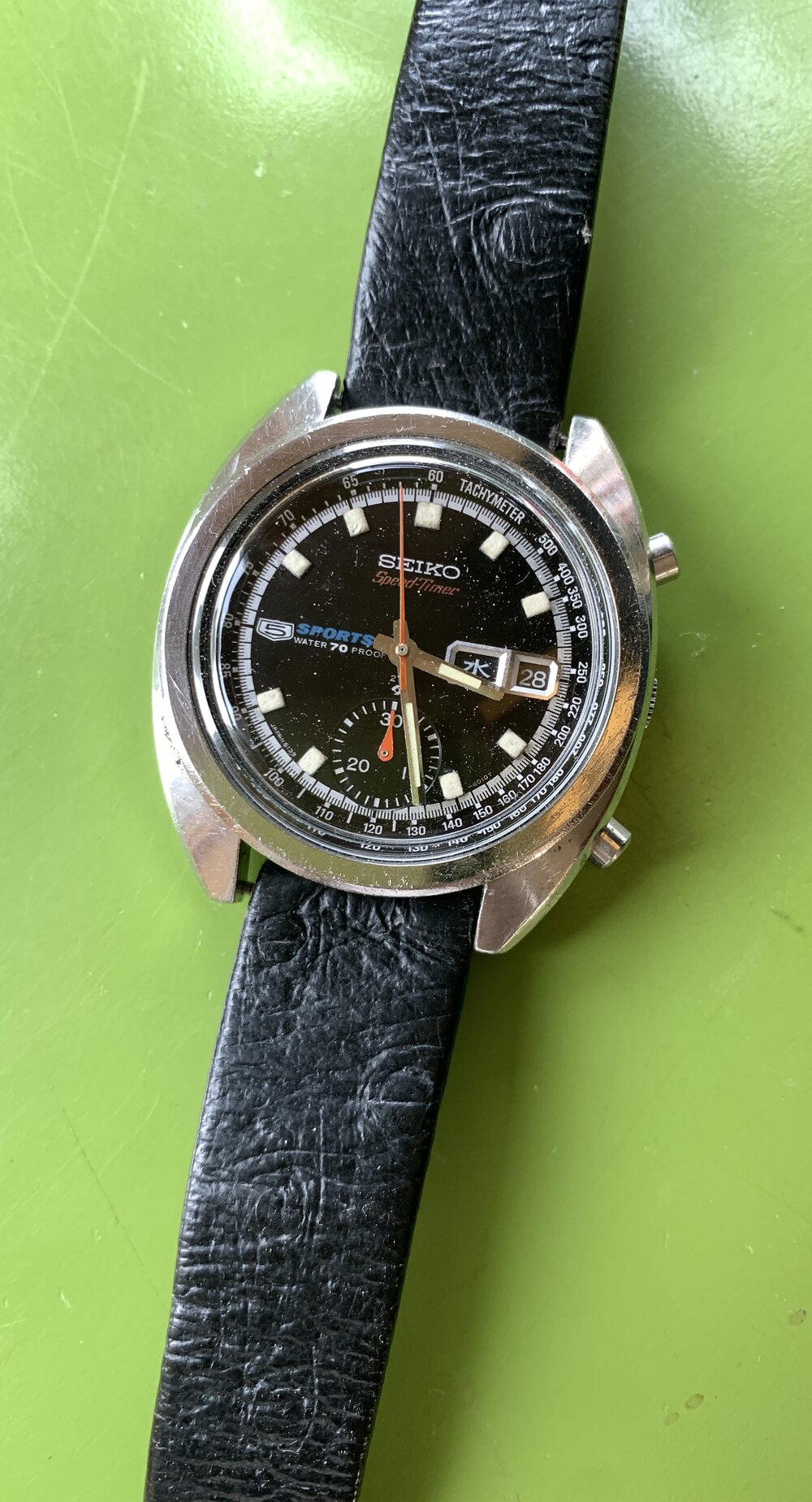 December 1970 6139-6011 Bruce Lee Speedtimer — Klein Vintage Watch