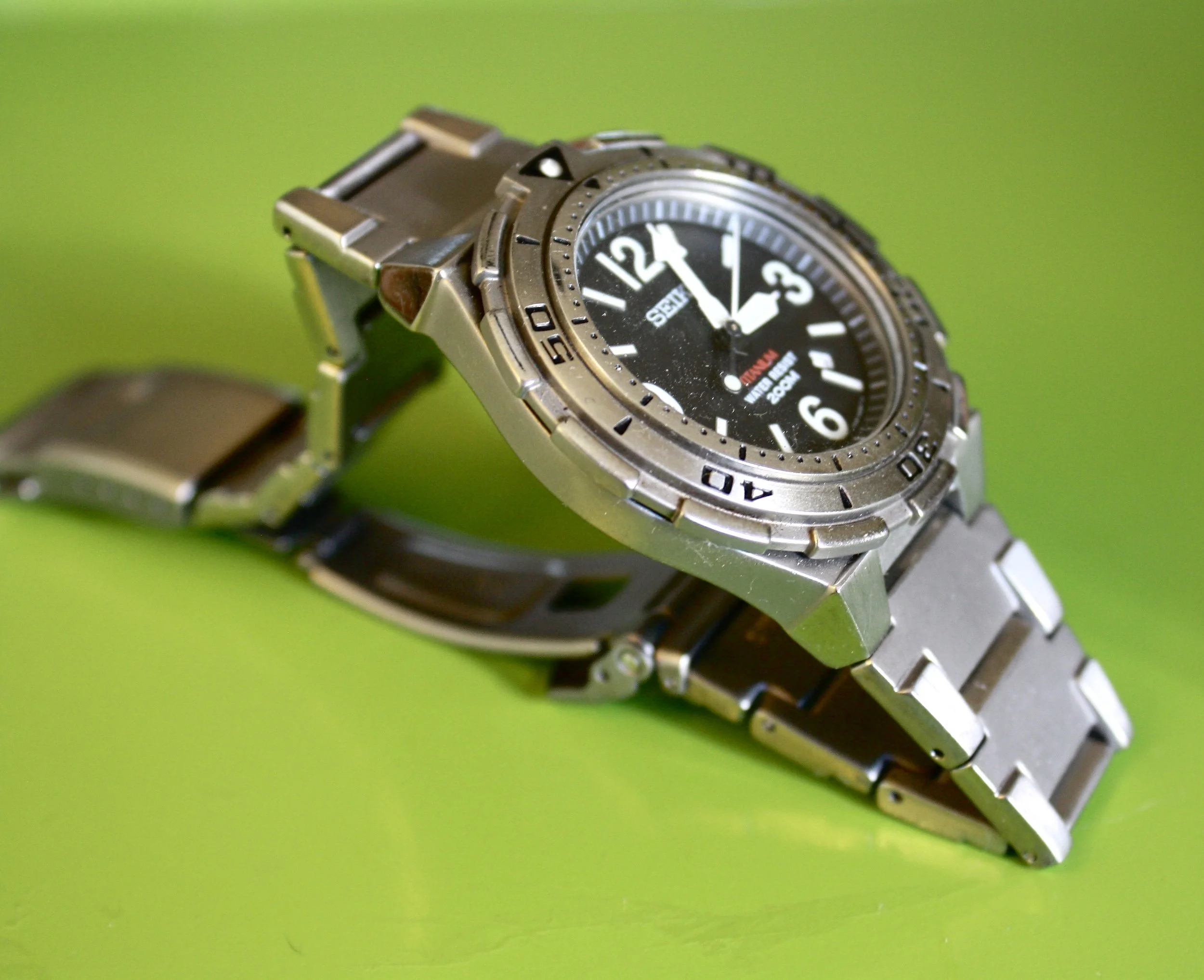 Seiko Titanium 7N35-6A49 October 1998 — Klein Vintage Watch