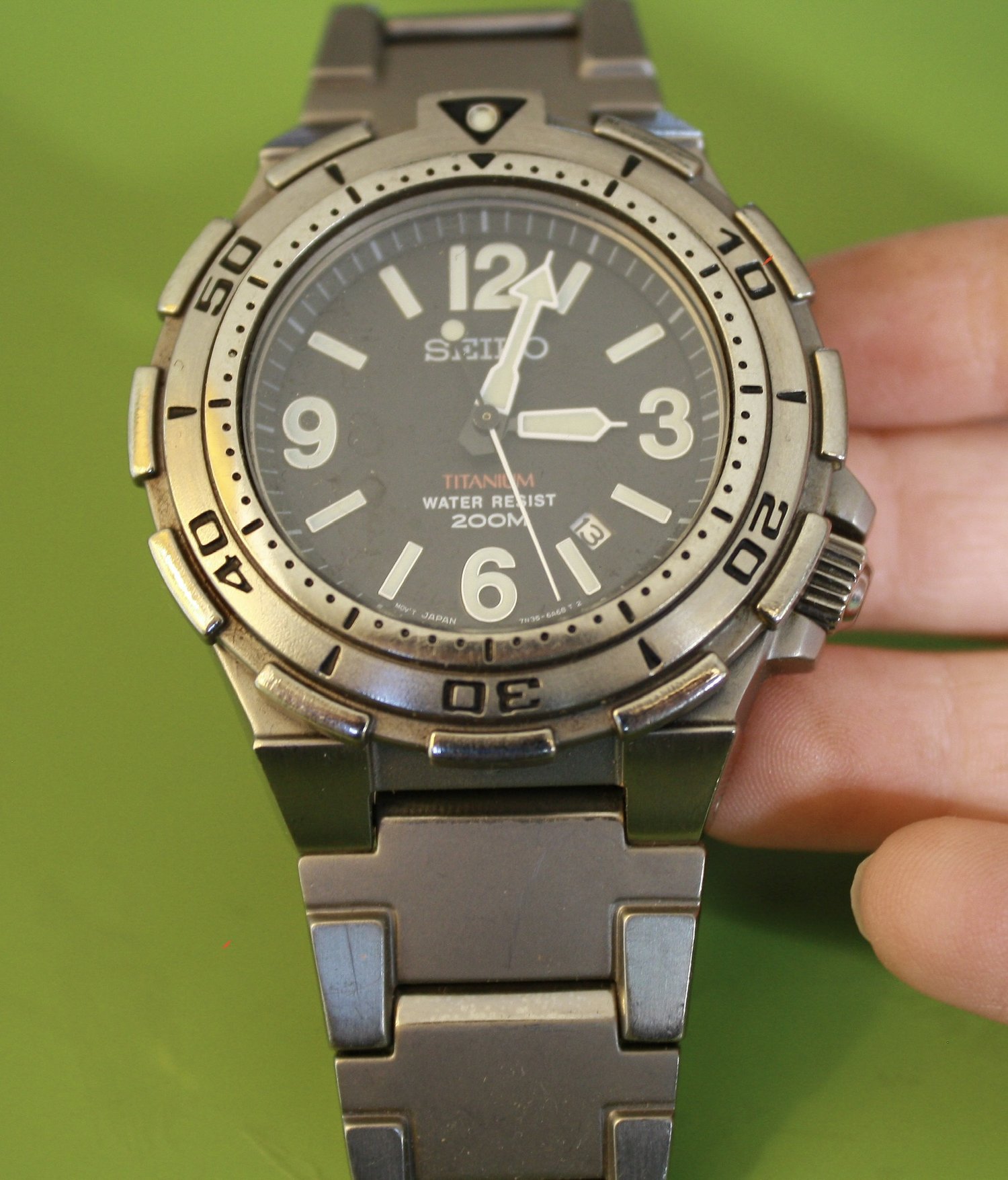 Seiko Titanium 7N35-6A49 October 1998 — Klein Vintage Watch