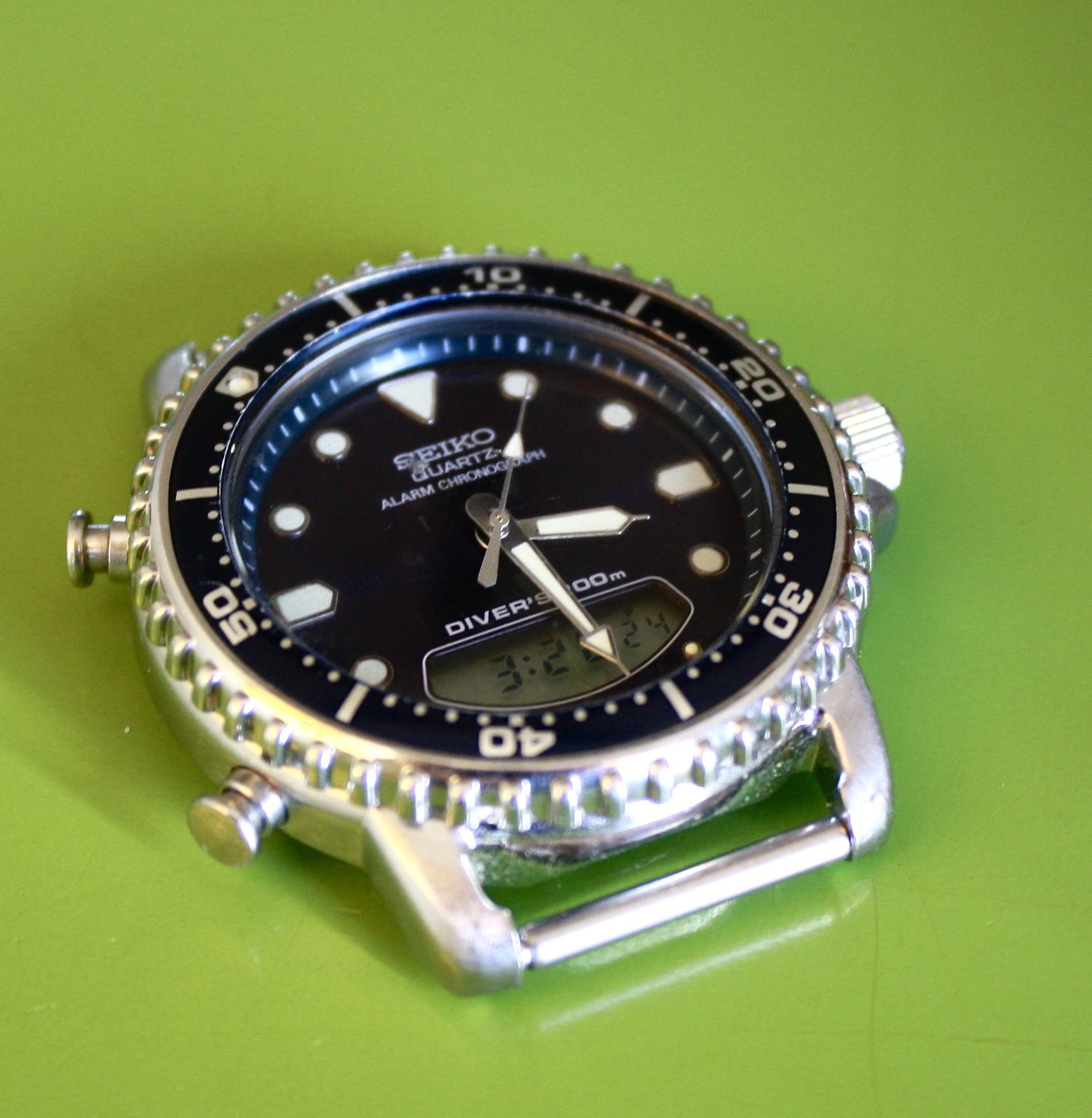 Seiko H803-7008 Ana-Digi 200m diver, fully serviced, Feb '93 — Klein  Vintage Watch
