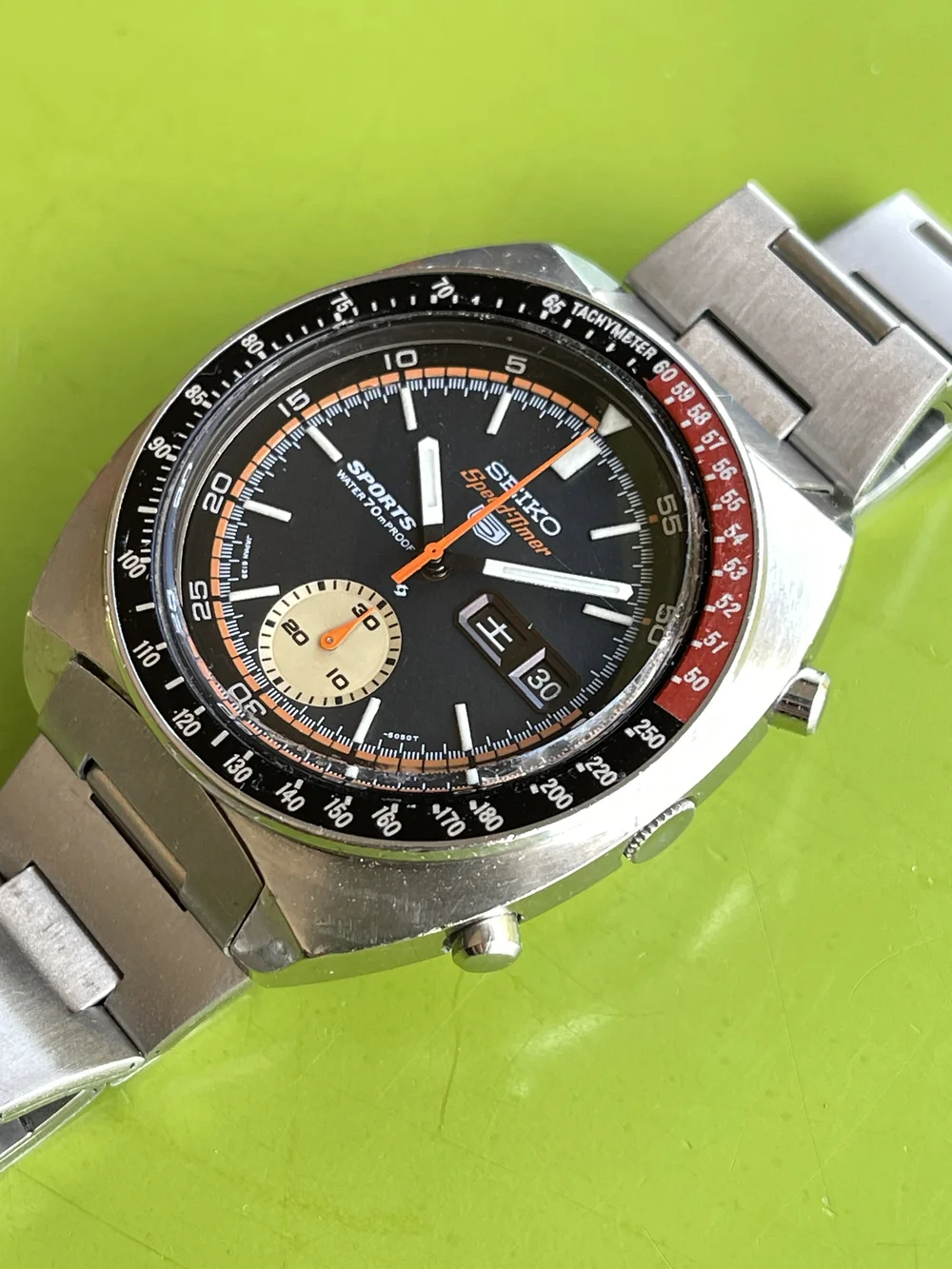 Seiko 6139-6032 21j JDM Speedtimer, fully serviced, original