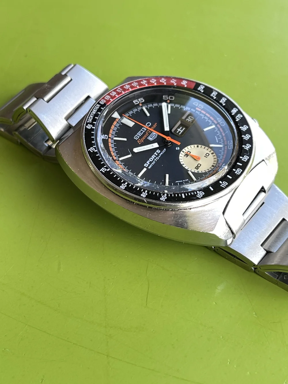 Seiko 6139-6032 21j JDM Speedtimer, fully serviced, original