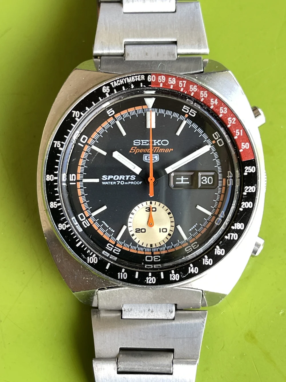 Seiko 6139-6032 21j JDM Speedtimer, fully serviced, original