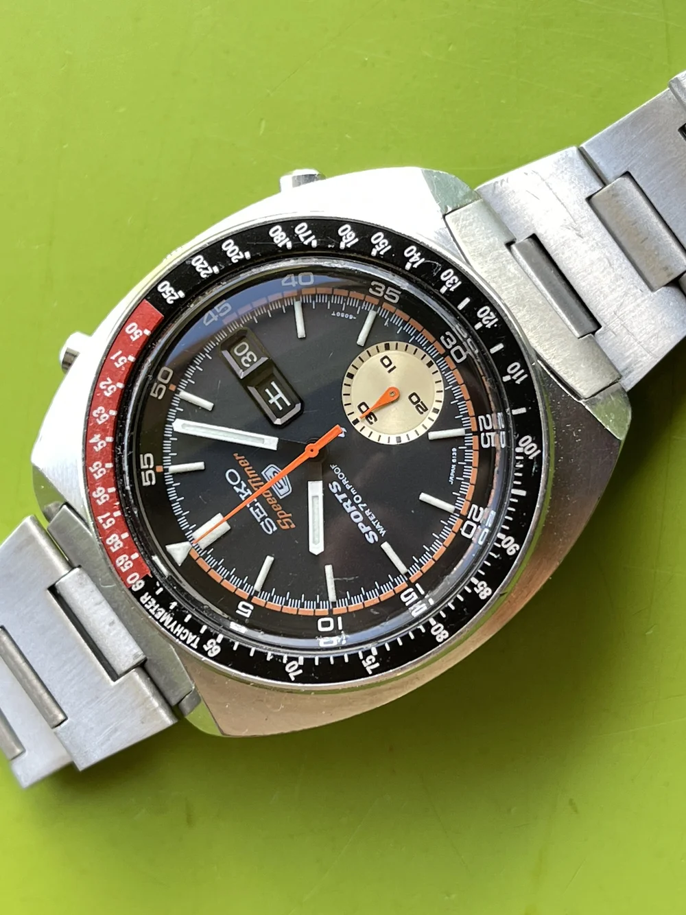 Seiko 6139-6032 21j JDM Speedtimer, fully serviced, original