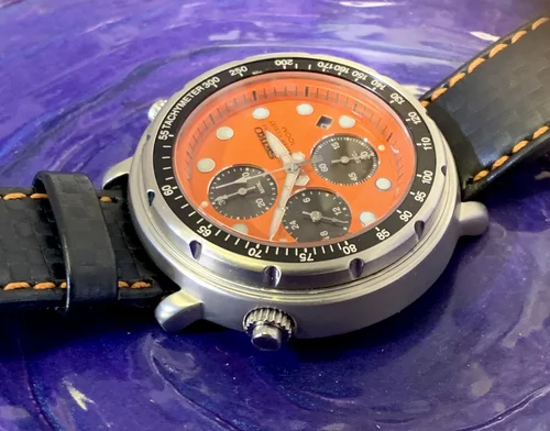 新虎OH済希少未使用SEIKOイタリアンツナクロノグラフY187-7A30 専用 SEIKO セイコー Y187-7A30 イタリアンツナ クロノグラフ