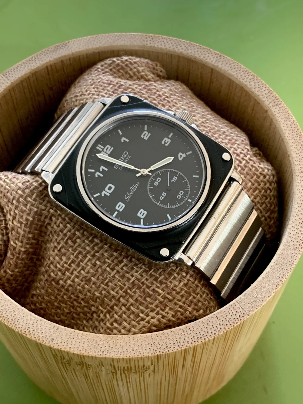 SEIKO シルバーウェーブ 2628-0040 クォーツ 腕時計 セイコー シルバーウェーブ スクエアケース ブルーダイヤル PEQ011