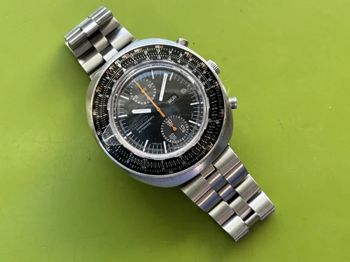 Seiko 6138-7000 Slide-Rule Chronograph, July 1974 — Klein Vintage