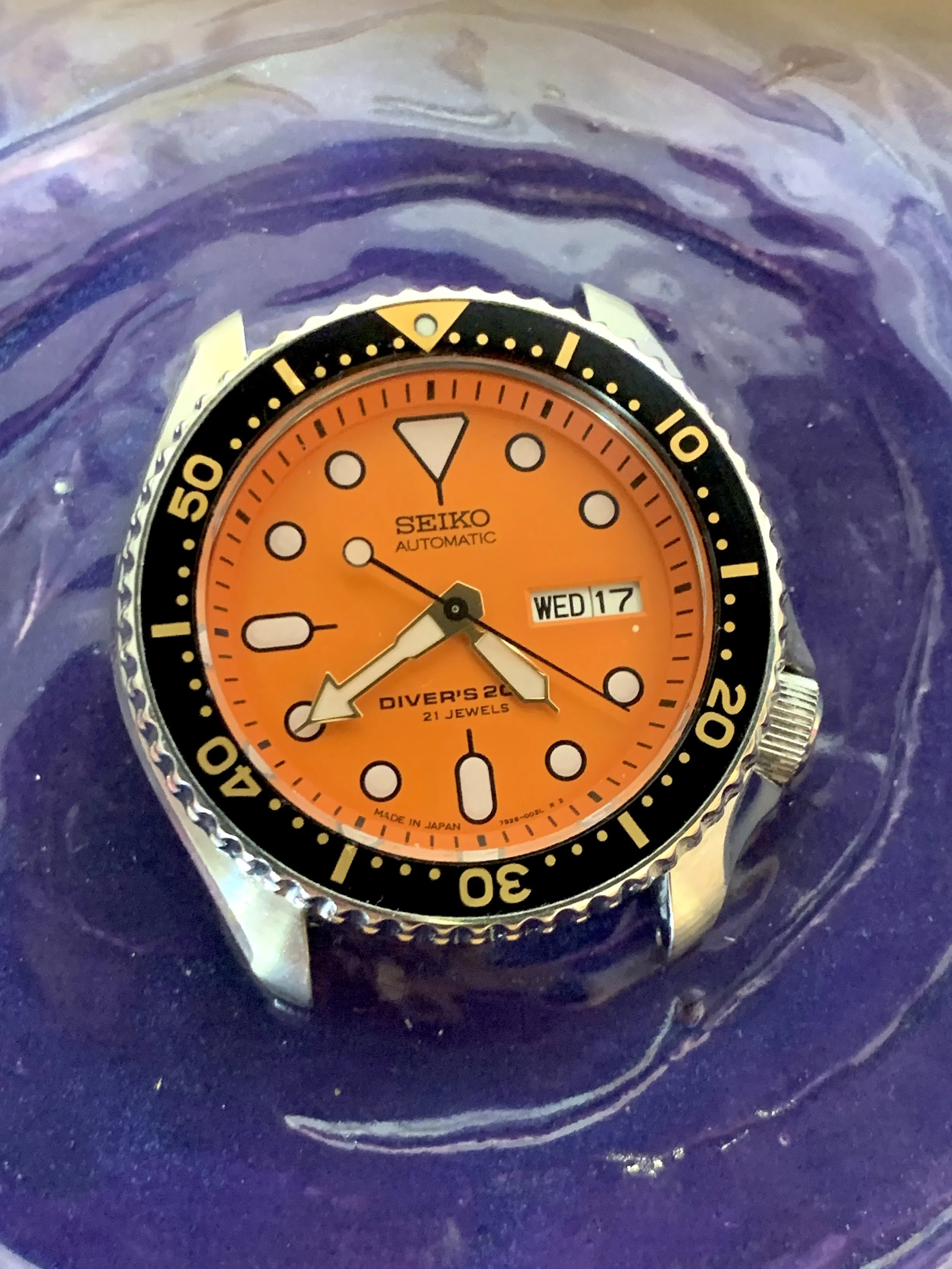 Seiko SKX011J 200m dive watch, near-mint, unserviced