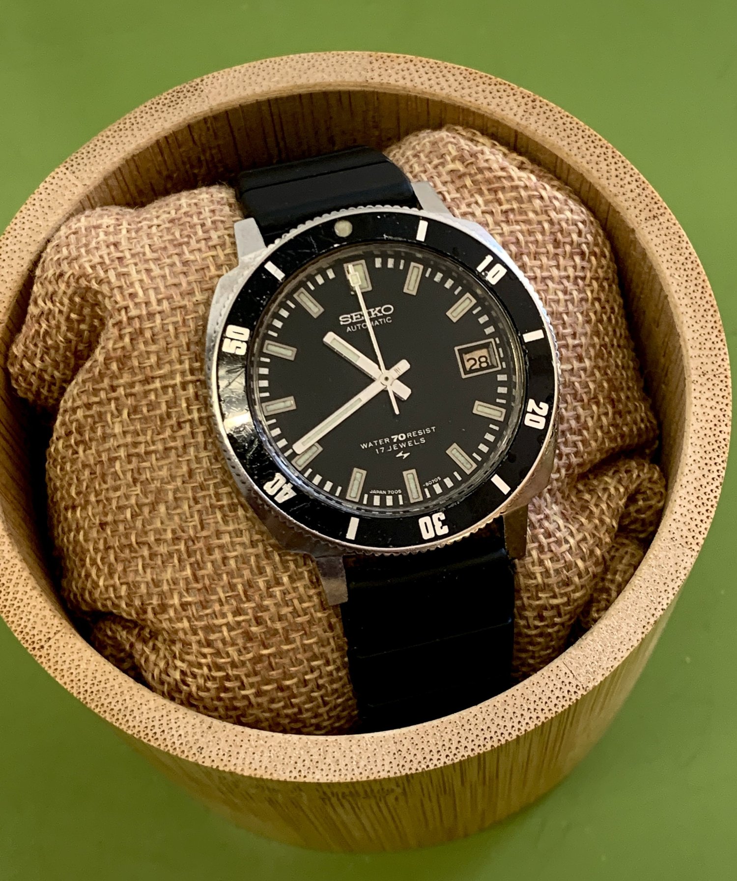 Seiko 7005-8052 'Poor Man's 62mas' 70m sport diver, June '71