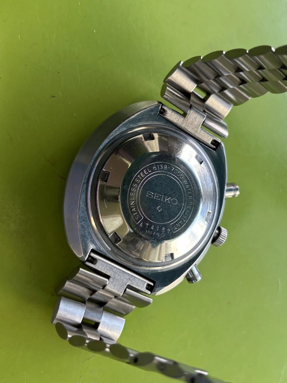 Seiko 6138-7000 Slide-Rule Chronograph, July 1974 — Klein Vintage