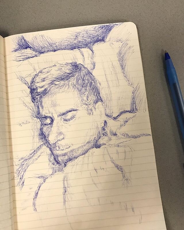 Feb 24, 2020
Uncle Daniel sleeping &bull;
&bull;
&bull;
&bull;
#drawing #pen #ink #jeanettehabash #_jeanetteh #chicagoart #chicagoartist #dailydrawing #art #moleskin #drawanyway