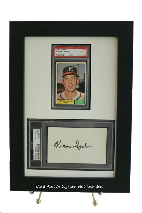 Framed displays for PSA/DNA slabbed autographed sports memorabilia   PSAFRAMES.COM