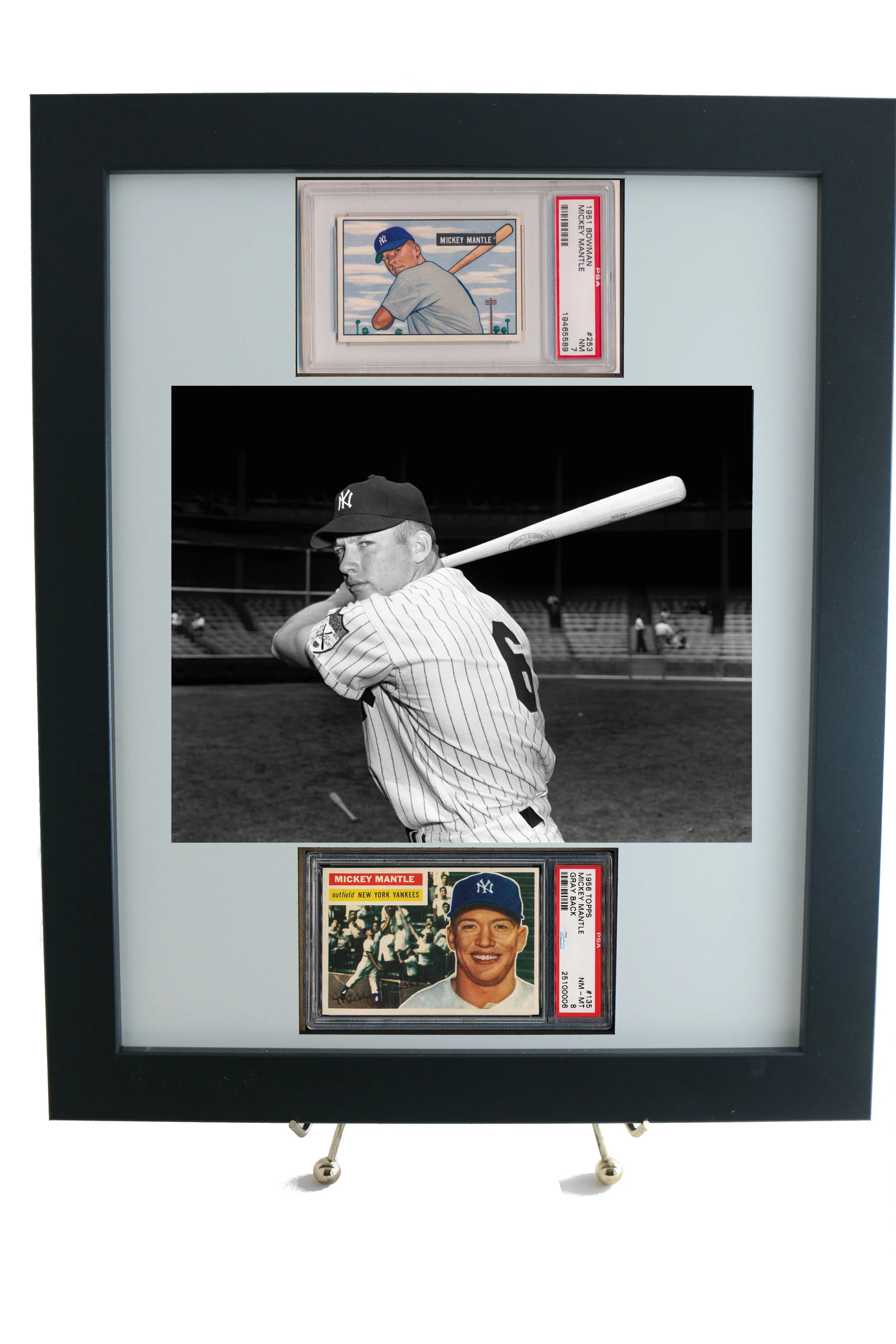 Graded Sports Card Framed Display for (2) PSA Horizontal Cards & 8 x 10 Photo Opening PSAFRAMES.COM Graded Sports Card Framed Display for (2) PSA Horizontal Cards & 8 x 10 Photo Opening PSAFRAMES.COM