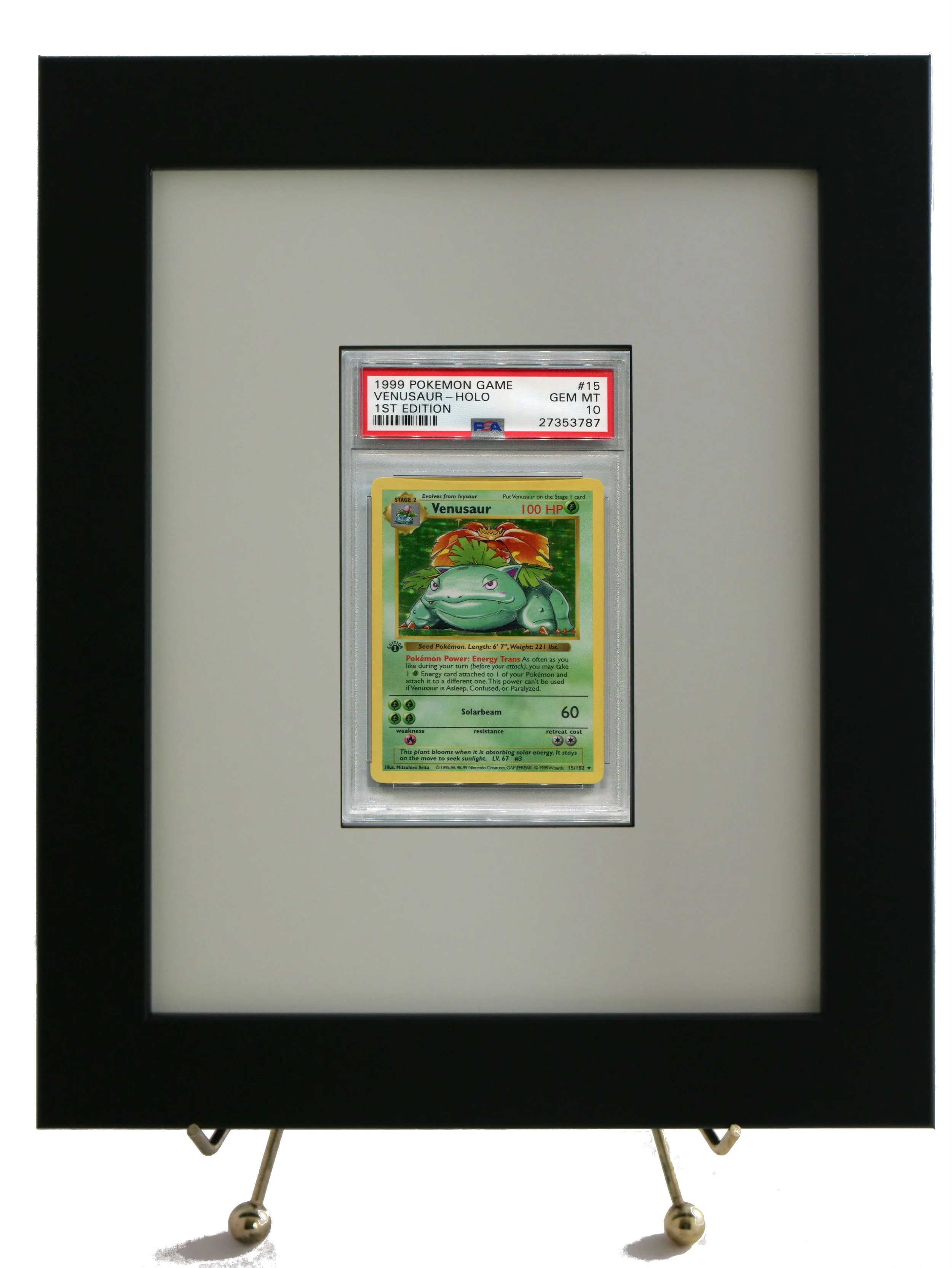 Framed Display for a PSA Pokemon Card (NewLarger 8 x 10 White Design
