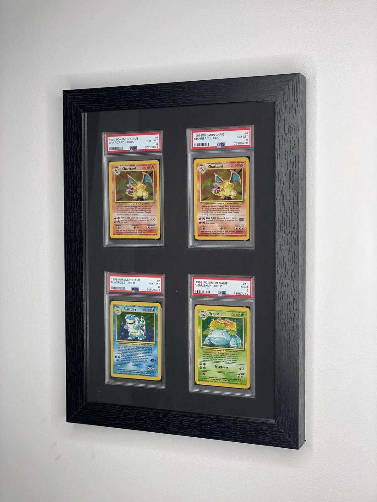 9 pokemon card frame Amazon.com: Trading Card Display Frame for 9 Cards with Black Matting and  Brushed Silver Frame : Sports & Outdoors main image 1