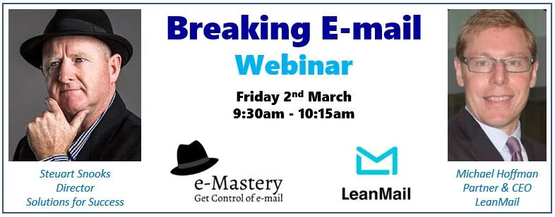 'Breaking Email' webinar - my interview with Michael Hoffman at LeanMail