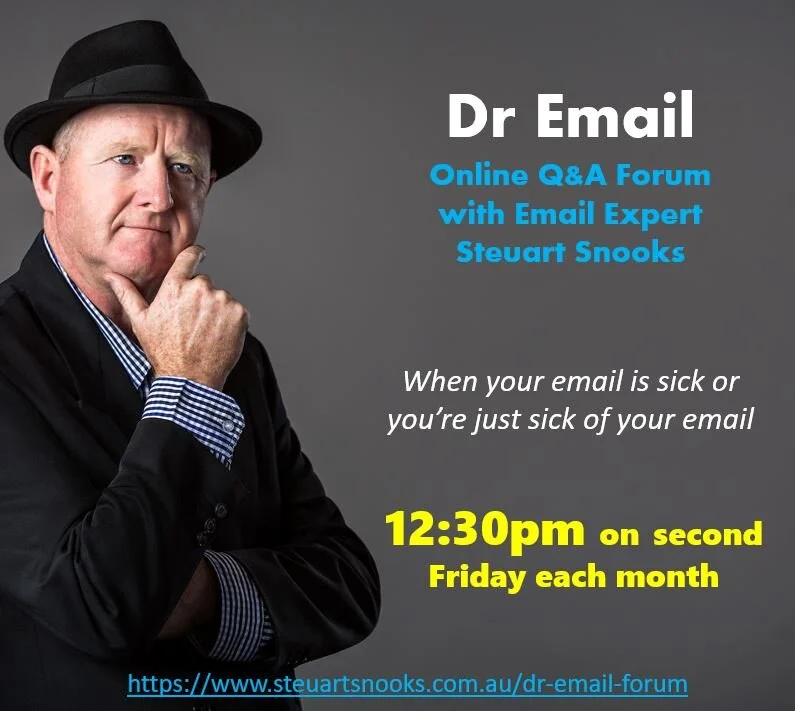 Dr Email Q&amp;A Forum - October 2020