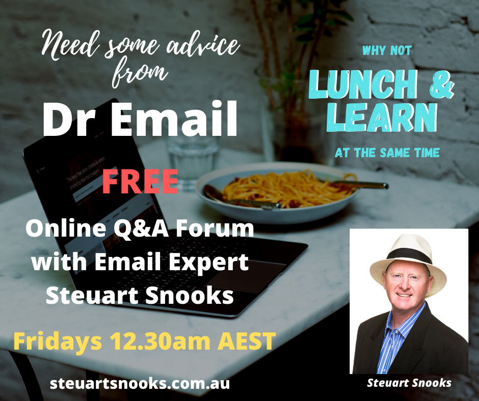 Dr Email Q&amp;A Forum - December 2020