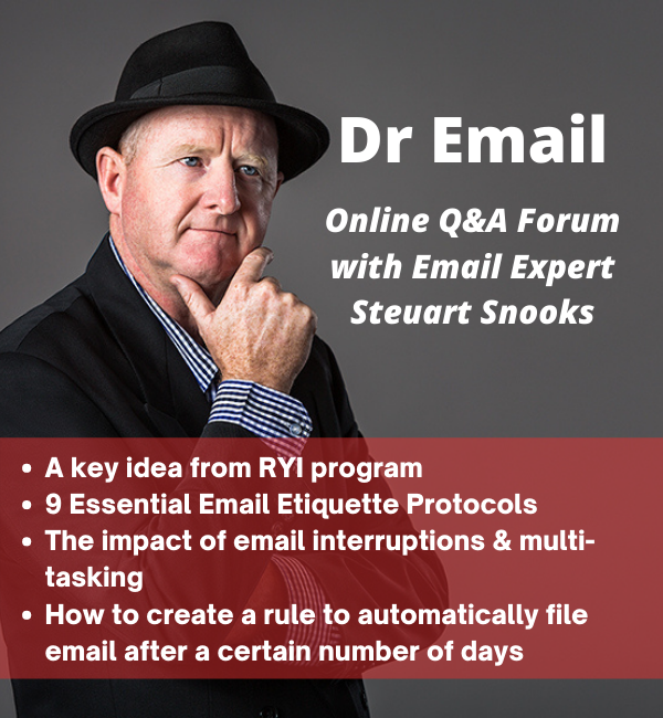 Dr Email Q&amp;A Forum - 16 June 2021