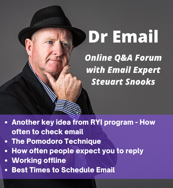 Dr Email Q&amp;A Forum - 30 June 2021