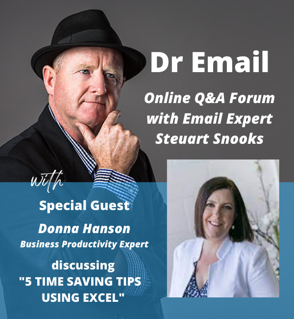 Dr Email Q&amp;A Forum - 27 October 2021 - with Donna Hanson