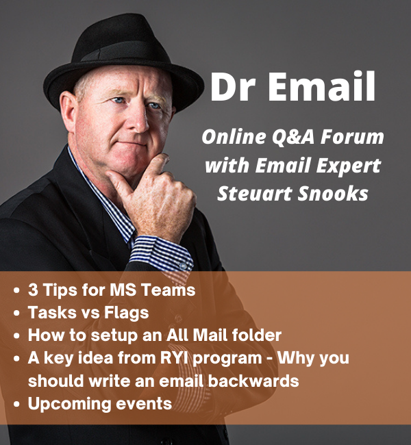 Dr Email Q&amp;A Forum - 10 November 2021