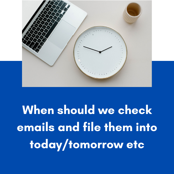 When should we check email?