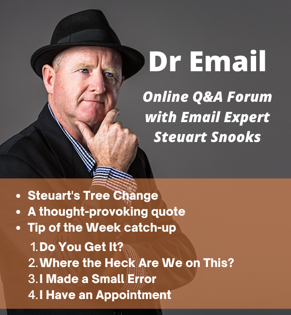 Dr Email Q&amp;A Forum - 3 May 2022