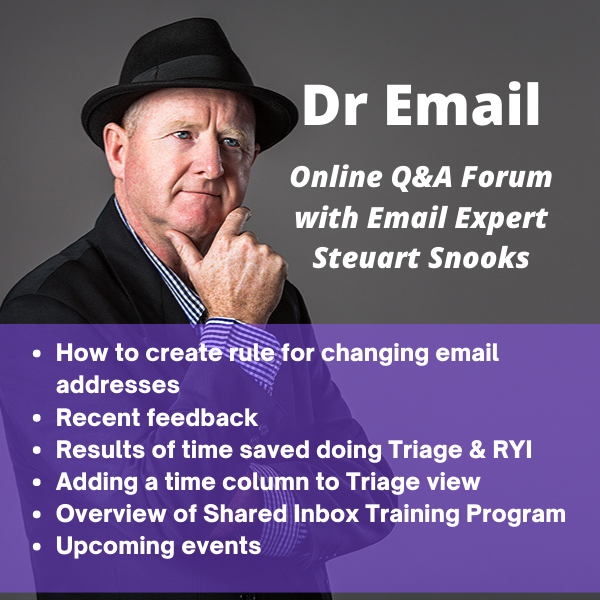 Dr Email Q&amp;A Forum - 14 June 2022