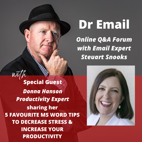Dr Email Q&amp;A Forum - 21 June 2022 - with Donna Hanson