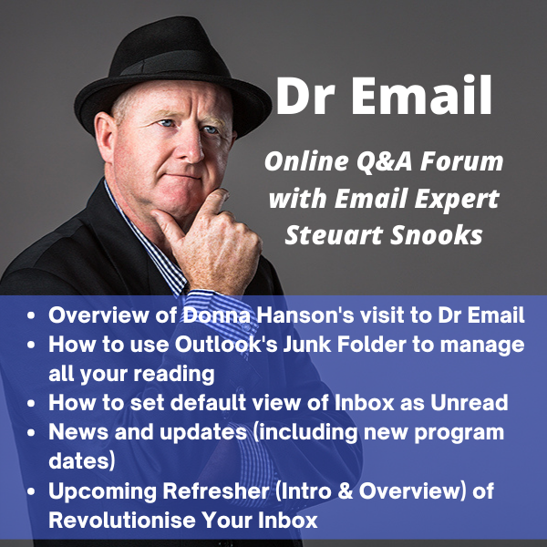 Dr Email Q&amp;A Forum - 28 June 2022