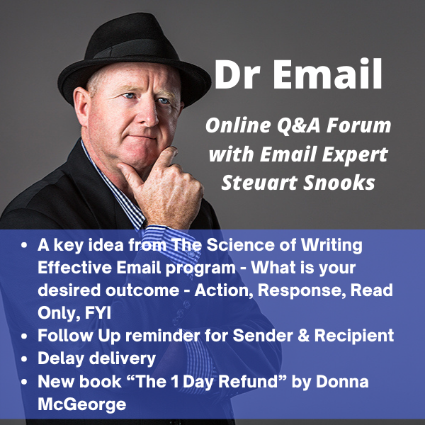 Dr Email Q&amp;A Forum - 24 November 2021