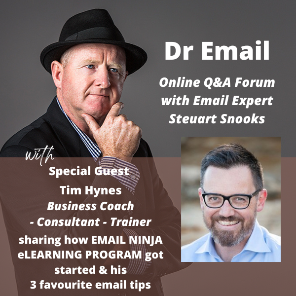 Dr Email Q&amp;A Forum - 23 November 2022 - with Tim Hynes