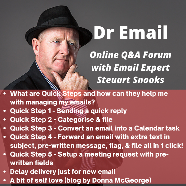 Dr Email Q&amp;A Forum - 14 February 2023