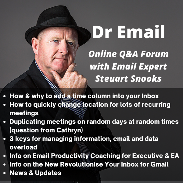 Dr Email Q&amp;A Forum - 7 March 2023