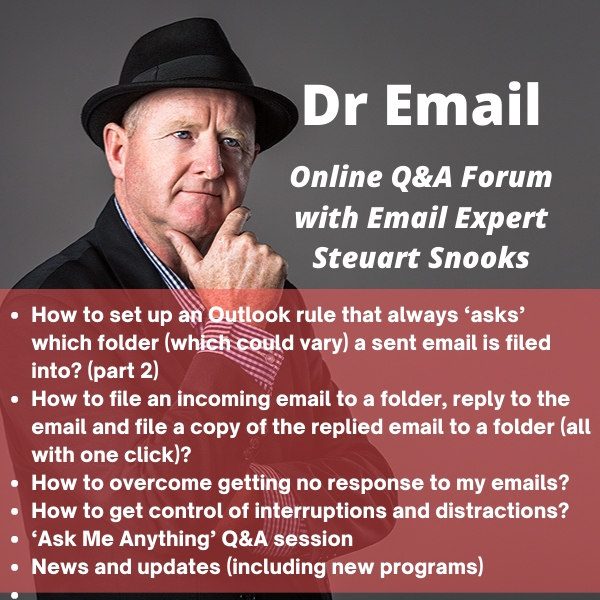 Dr Email Q&amp;A Forum - 21 March 2023