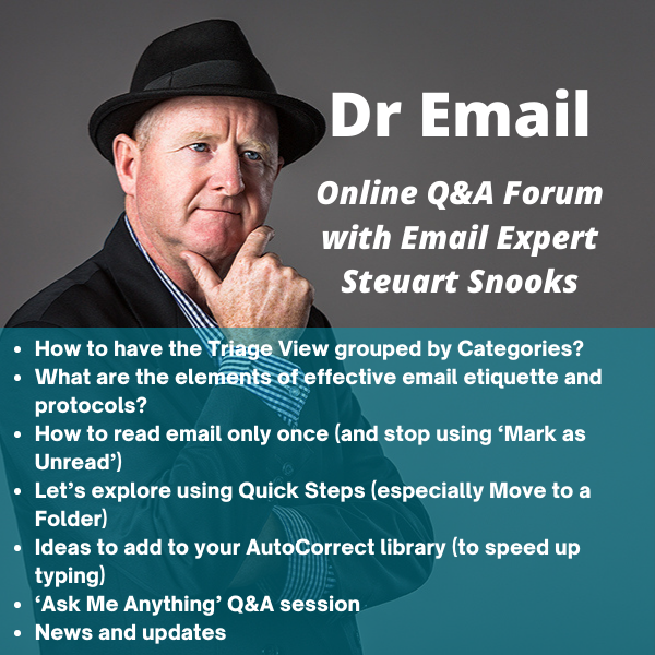 Dr Email Q&amp;A Forum - 31 May 2023
