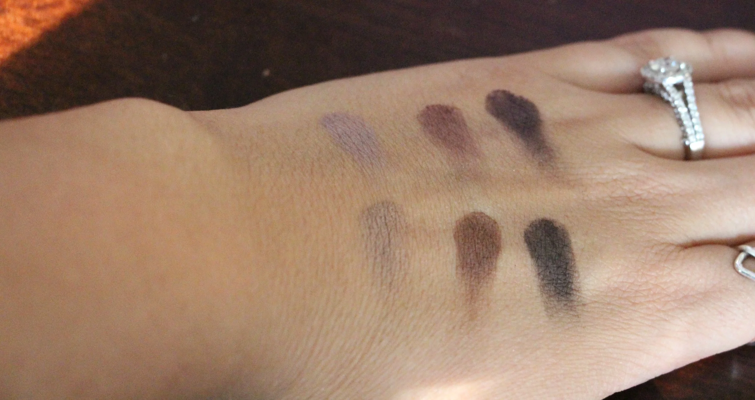 Top Row (Left to Right); Plum Smoke, Kir Royal, Violet Ink Bottom Roe (Left to Right): Bamboo, Truffle, Espresso Bean