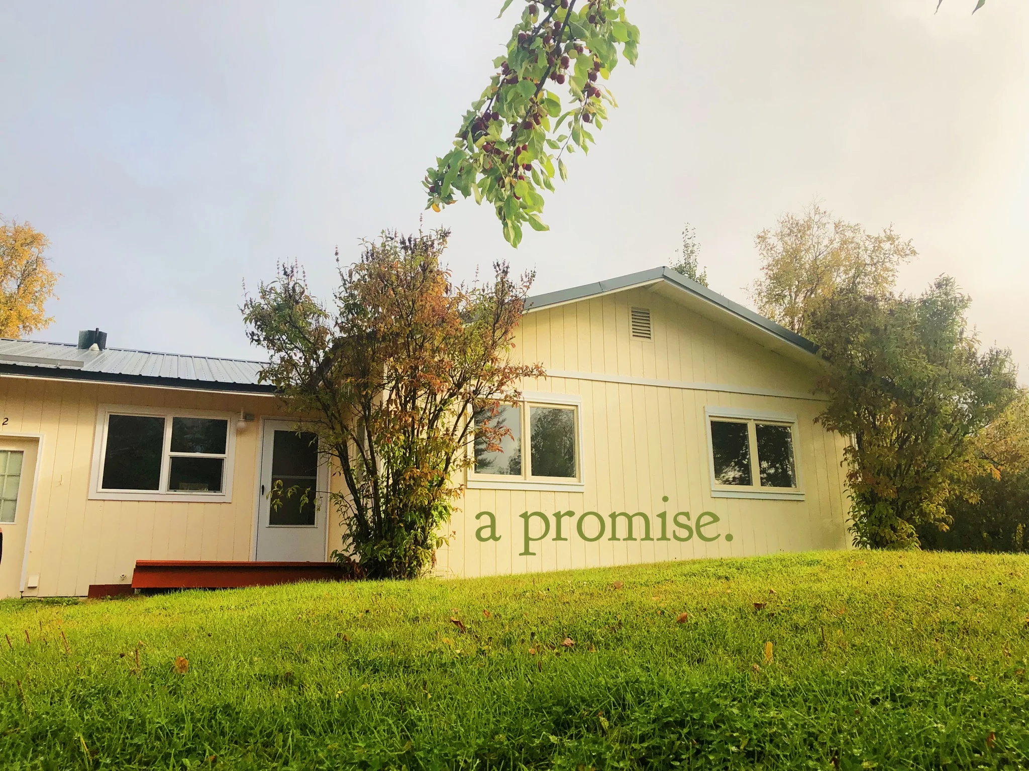 A Promise. I remember the first time I informed my dad that I would never rent when I grew up. This was the same conversation in which I promised him I wouldn’t get a tattoo or pierce anything besides my ears (which was all recorded of