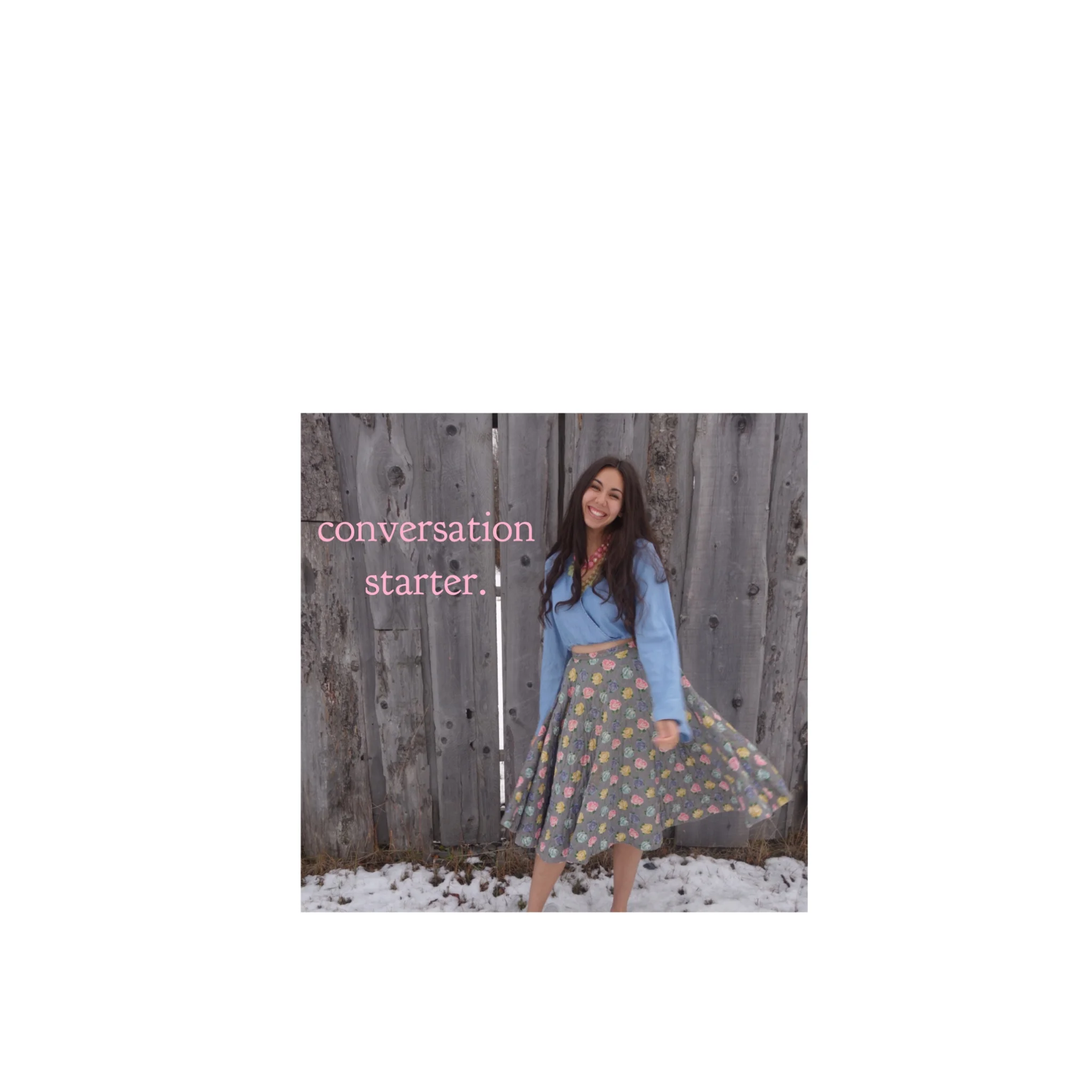 Conversation Starter. Not one month ago, my journal was used as an escape outlet. Surrounded by a sea of people I knew but didn’t know I pulled my journal out of my purse and occupied my time by filling its pages with the thoughts ru