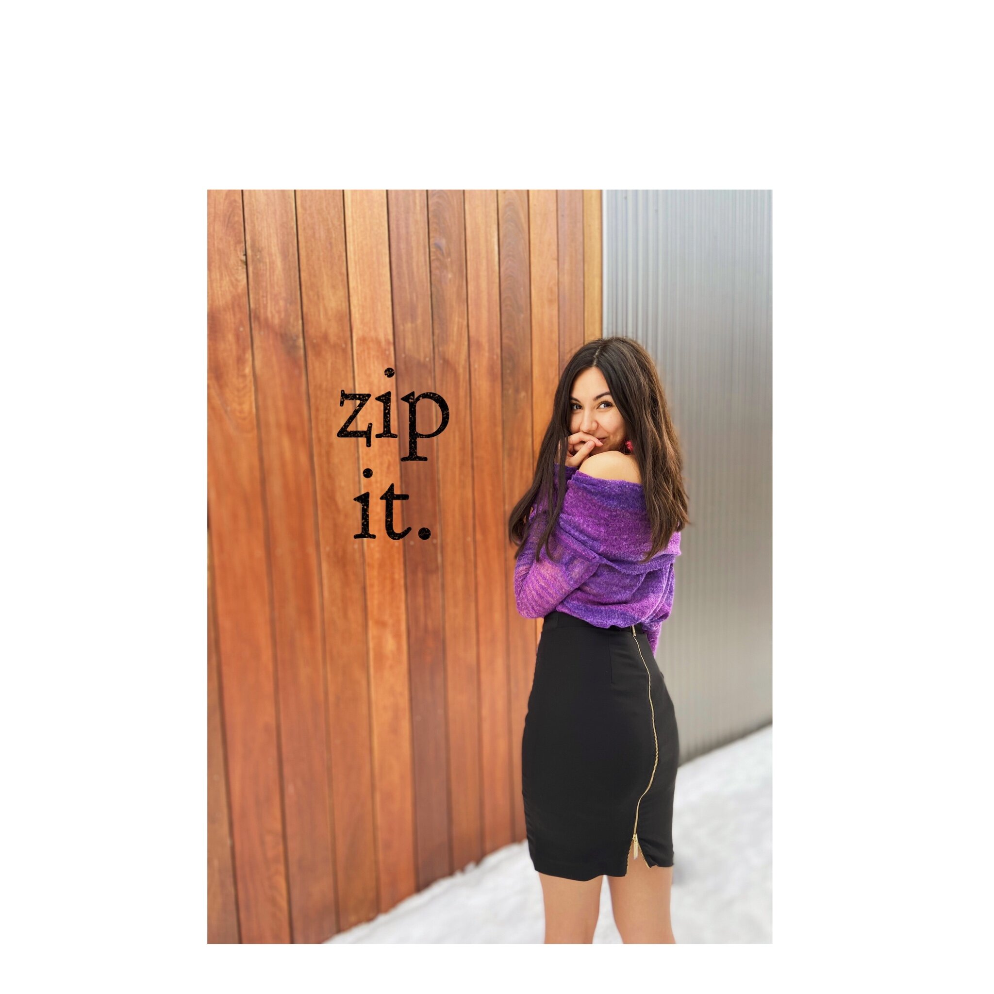      

 
   Zip It.   My floor is a war zone. Scattered about me is scrapbook wreckage.   Sheets of colorful paper, corners chewed off by my cat, quotes meticulously cut from magazines, photographs, and ribbon have all but taken over my closet floor.