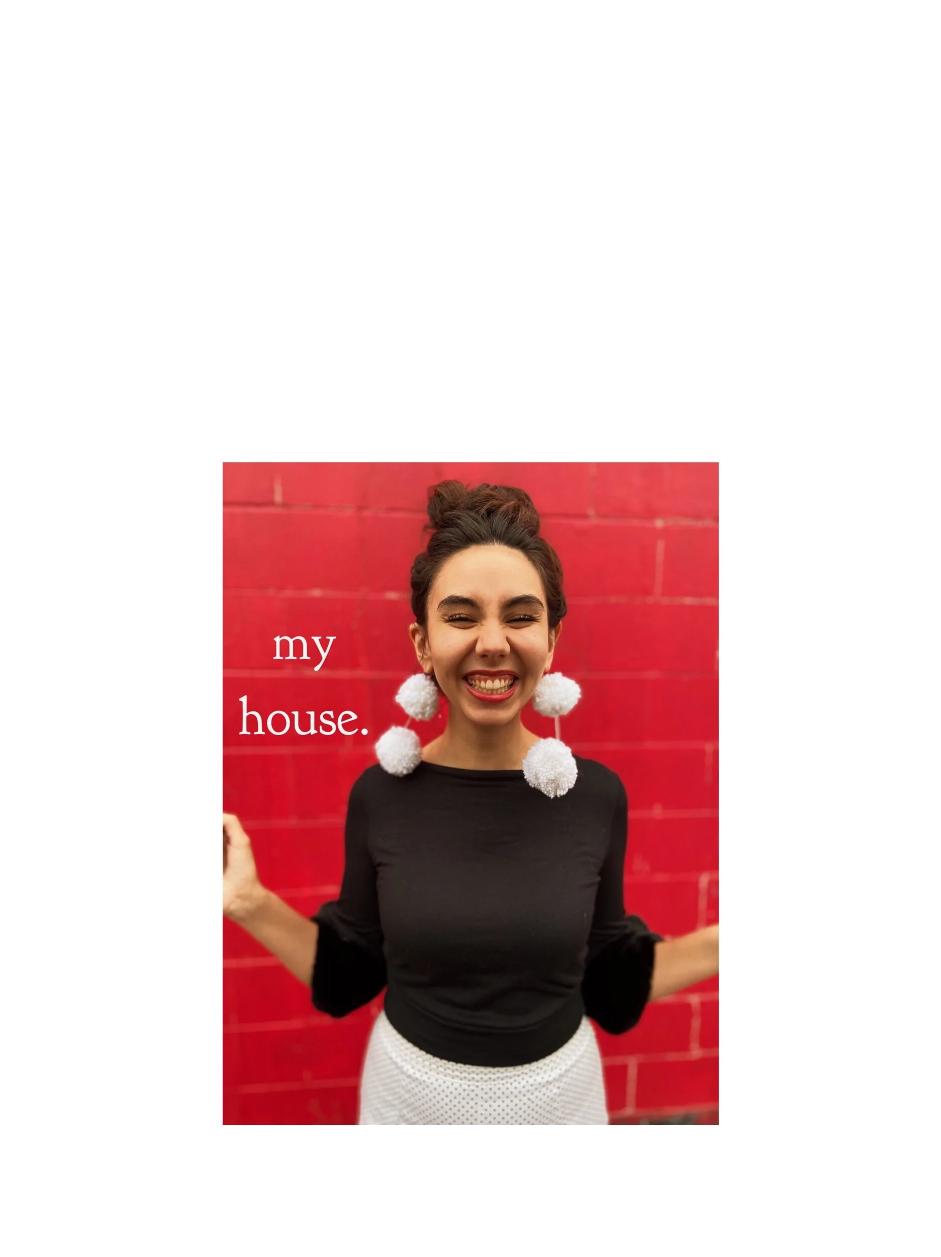 My House. With her slippered feet propped up on the embroidered footstool she picked up at a shop in Moose Pass, she takes a long loving look at her home, taking in all the details that best emulate who lives here and who she is. She (t