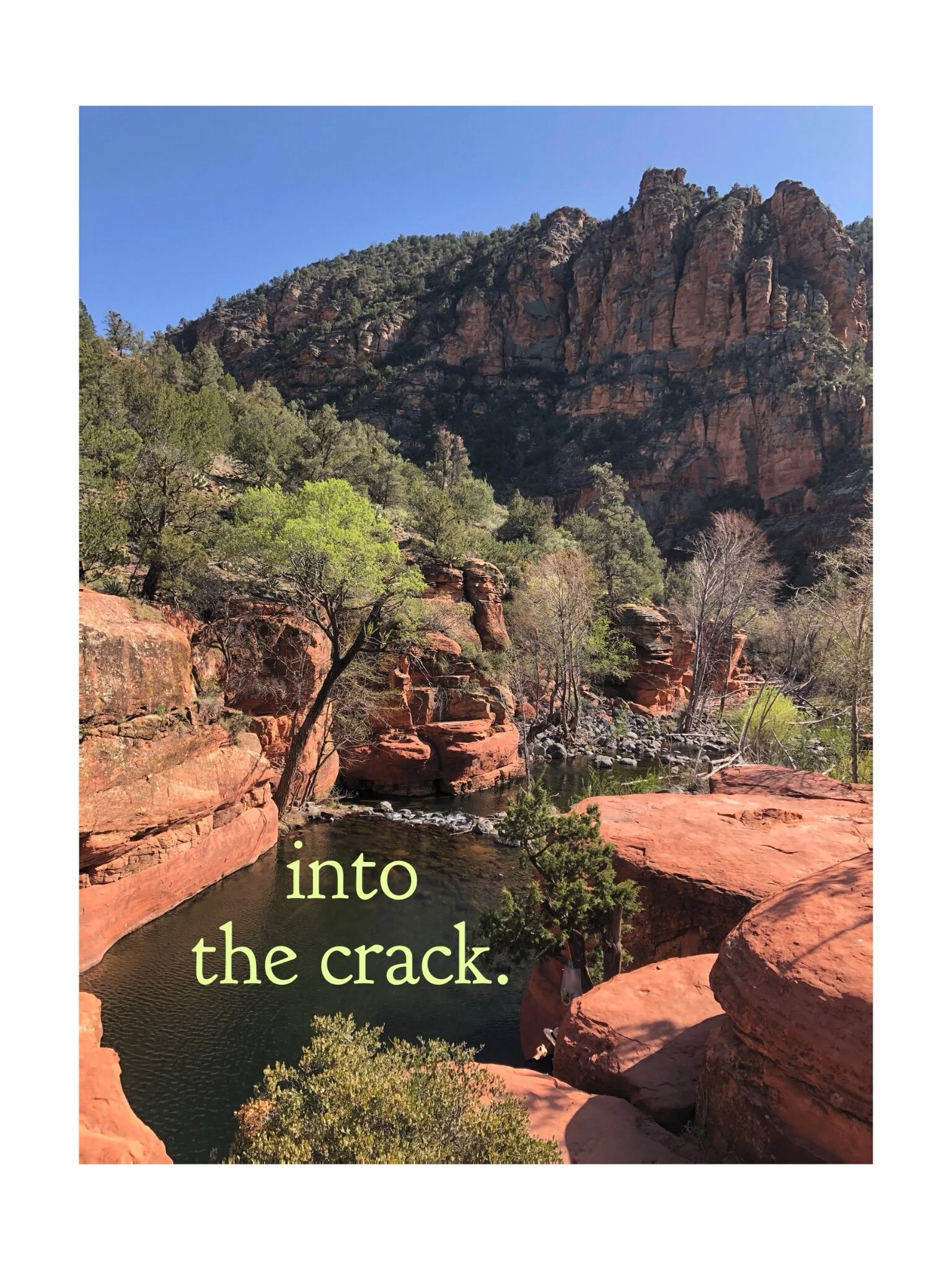 Into the Crack. Recently, my friends and I explored the Wet Beaver. This was a first for me, traversing such territory with others; and I have to say, having friends to help navigate through this exciting and unfamiliar region was an in